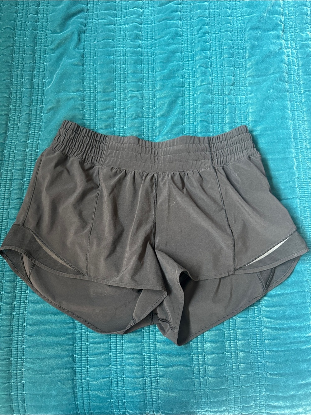 lululemon athletica Black Split-Hem Athletic Shorts